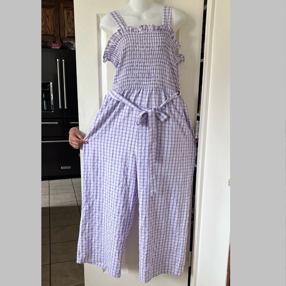 Riley & Rae Womens Checkered Square Neck - Picture 7 of 9